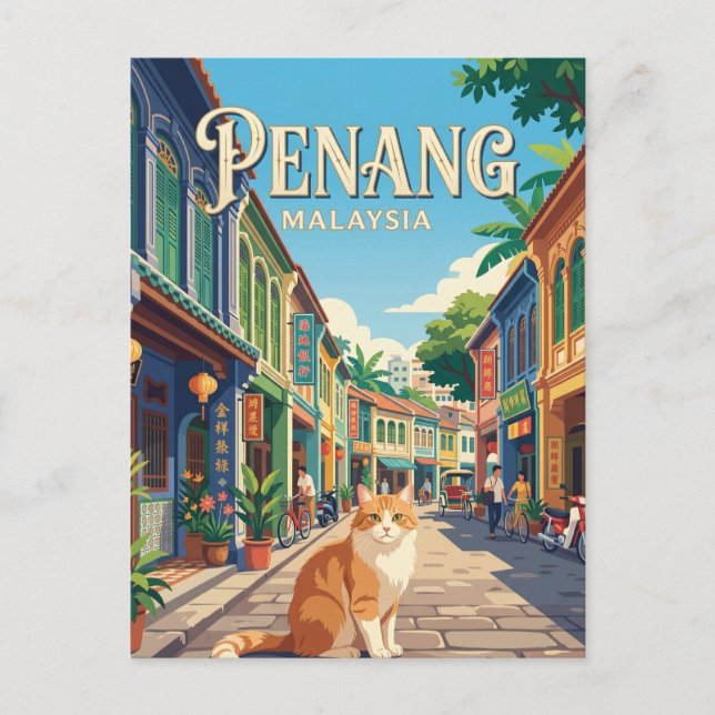 George Town Malaysia Vykort (Framsida)