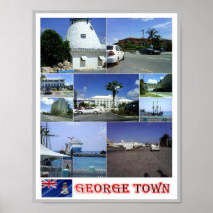 George Town - Mosaic - Caymanöarna - Poster