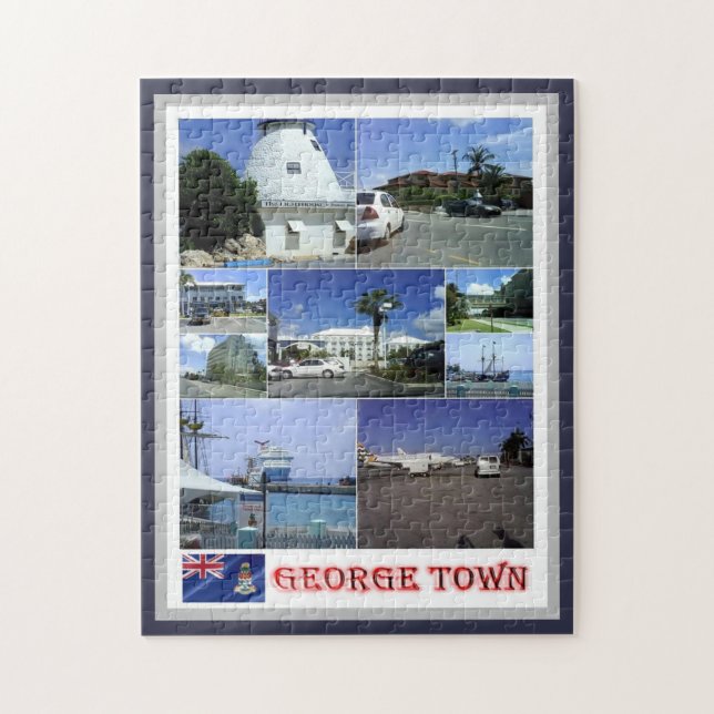 George Town - Mosaic - Caymanöarna - Pussel (Vertikal)