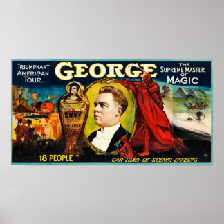 George --Triumphant American Tour Poster