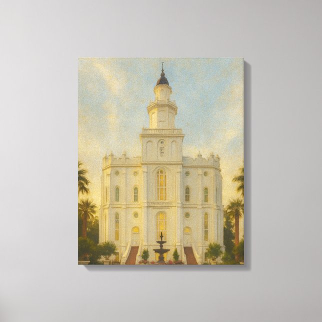George Utah Temple Painting™ LDS Art Canvas (Framsida)