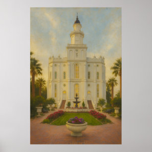 George Utah Temple Painting™ LDS Art Poster