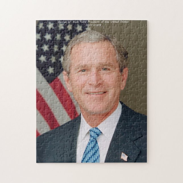 George W. Bush 43:e president i USA Pussel (Vertikal)