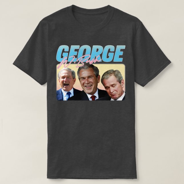 George W Bush 90-talet Stil Aesthetic 1 T Shirt (Design framsida)