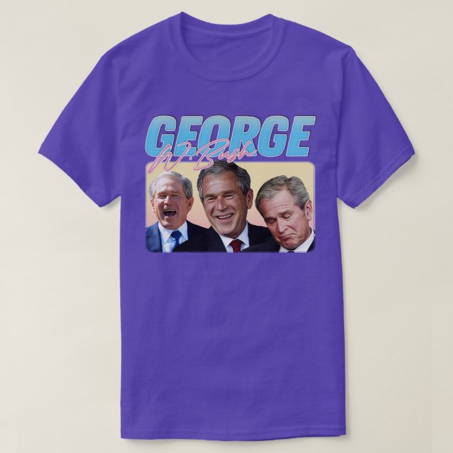 George W Bush 90-talet Stil Aesthetic 1 T Shirt (Design framsida)