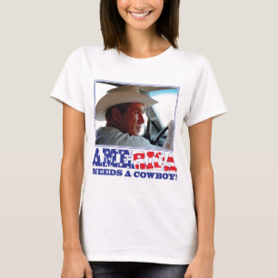 George W Bush - Amerika behöver en Cowboy T Shirt