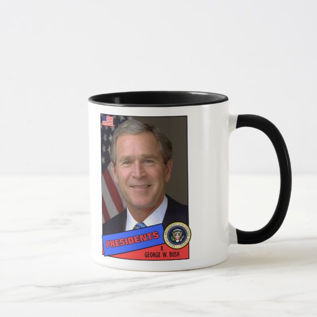 George W. Bush Basebollkort Mugg (Höger)