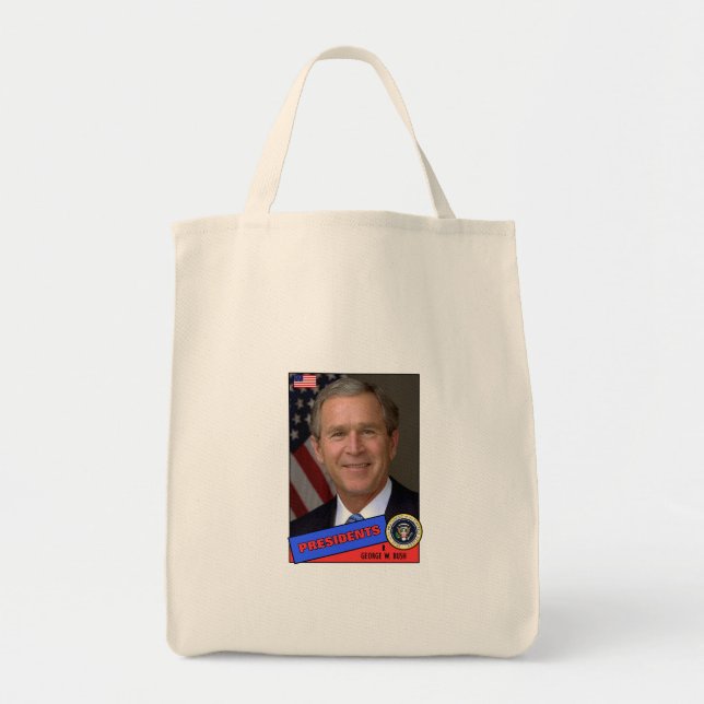George W. Bush Basebollkort Tygkasse (Framsidan)