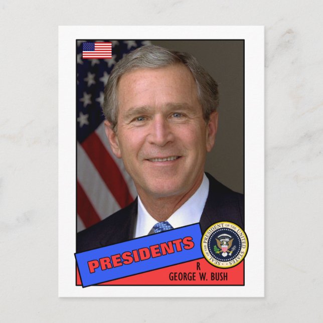 George W. Bush baskort Vykort (Framsida)