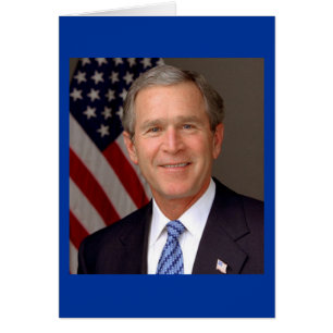 George W. Bush Hälsningskort