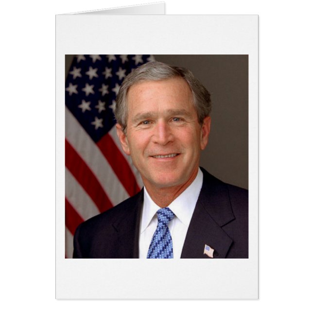 George W. Bush Hälsningskort (Framsidan)
