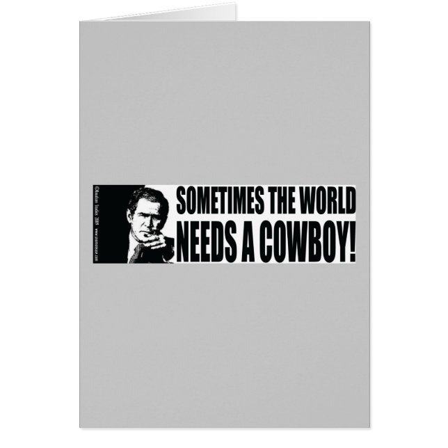 George W Bush Hälsningskort (Framsidan)