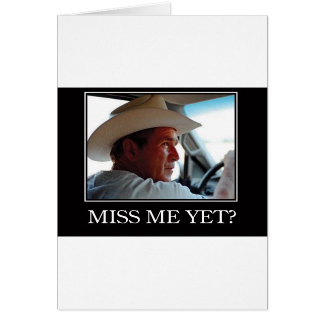 George W Bush - Hope and Change Hälsningskort (Framsidan)