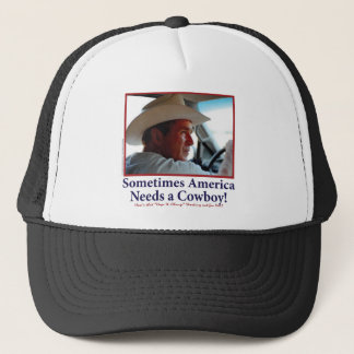 George W Bush i Cowboyhatt Truckerkeps
