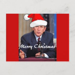 George W. Bush jul Humor Helg Vykort