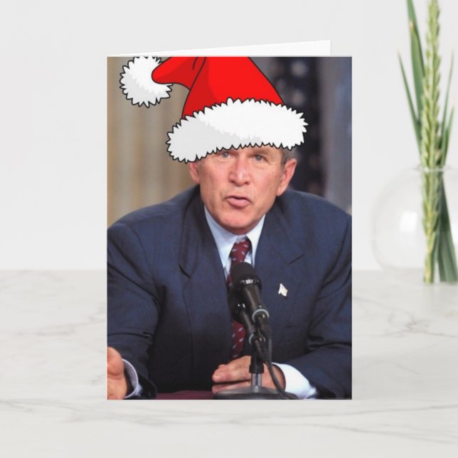 George W. Bush jul Humor Helgkort (Framsida)