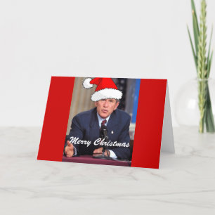 George W. Bush jul Humor Helgkort