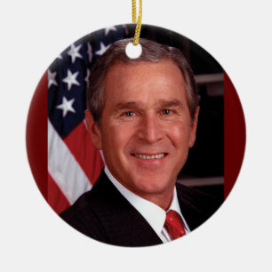 George W. Bush Julgransprydnad Keramik