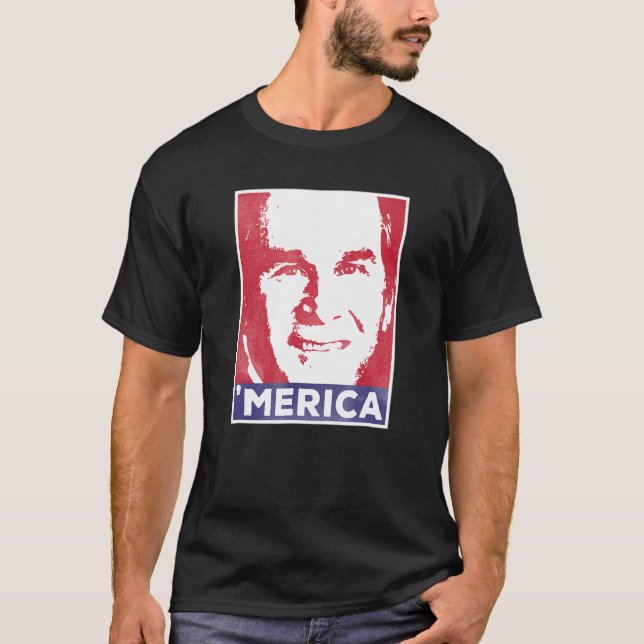 George W Bush Merica T Shirt (Framsida)