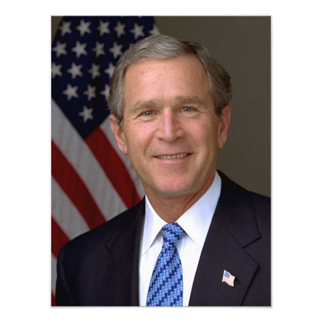 George W. Bush officiell porträtt Fototryck (Framsidan)