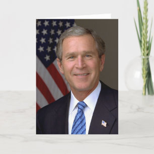 George W. Bush officiell porträtt Kort
