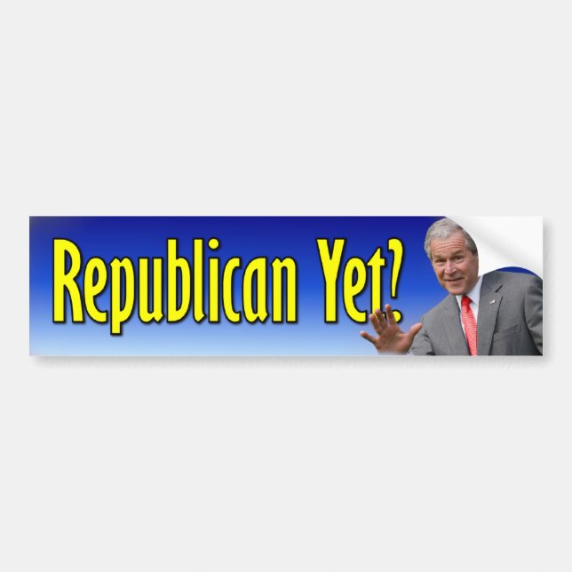 George W. Bush: Republikan ännu? Bildekal (Framsidan)