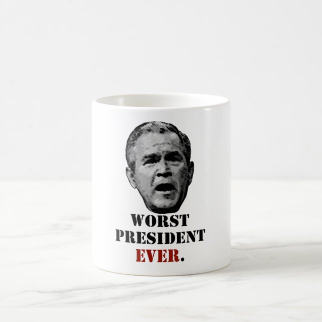 George W. Bush: Värst president någonsin Kaffemugg (Center)