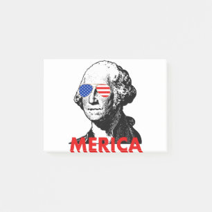 george wash ington merica post-it block