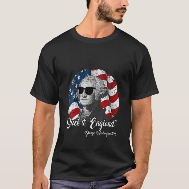 George Washingto, 4:e juli T Shirt (Framsida)