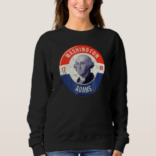 George Washington 1789 John Adams Kampanj T Shirt