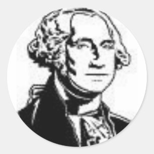 George Washington 1 Runt Klistermärke