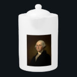 George Washington 1st American President av Stuart<br><div class="desc">George Washington 1st American President av Stuart. Den 30 april, 1789, tog George Washington, som stod på förbundshallens balkong i Wall street i New York, sin ämbetsed som den första presidenten i Förenta Stater. "Som den första av varje sak, i vår situation, kommer att att upprätta en föregångare", skrev han...</div>