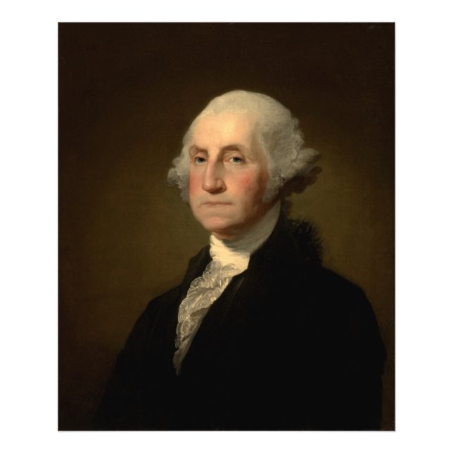 George Washington 1st American President av Stuart Fototryck (Framsidan)