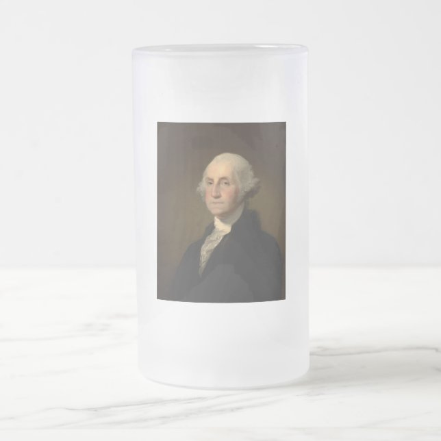 George Washington 1st American President av Stuart Frostat Ölglas (Center)