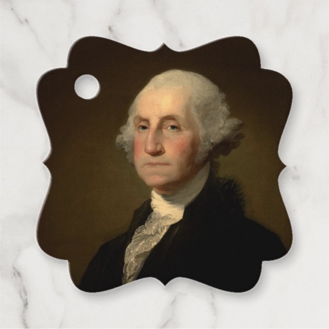 George Washington 1st American President av Stuart Gåvor Etiketter (Framsida)