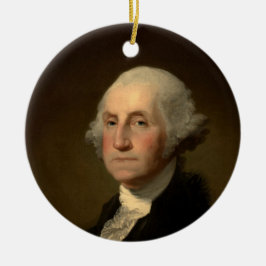 George Washington 1st American President av Stuart Julgransprydnad Keramik