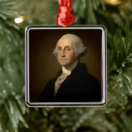 George Washington 1st American President av Stuart Julgransprydnad Metall