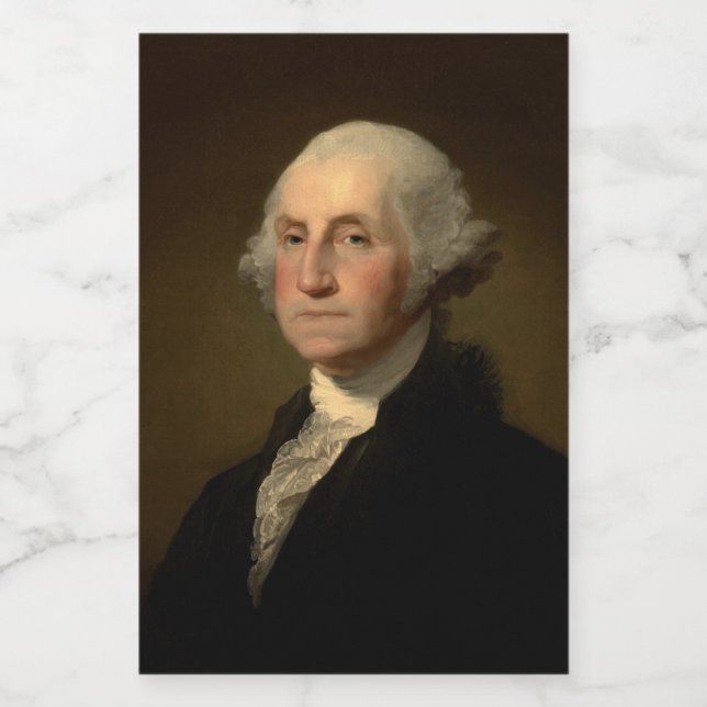 George Washington 1st American President av Stuart Mat Etikett (Singel etikett)