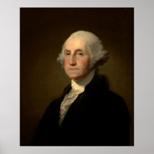 George Washington 1st American President av Stuart Poster