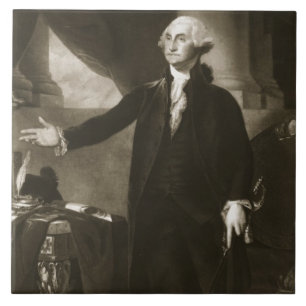 George Washington 1st president av den eniga Staen Kakelplatta