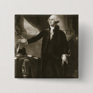 George Washington 1st president av den eniga Staen Knapp