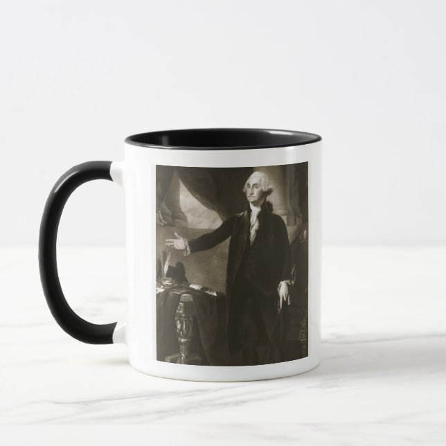 George Washington 1st president av den eniga Staen Mugg (Vänster)