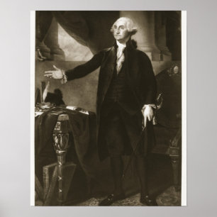 George Washington 1st president av den eniga Staen Poster