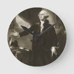 George Washington 1st president av den eniga Staen Rund Klocka