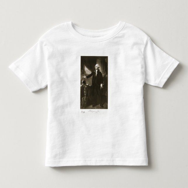 George Washington 1st president av den eniga Staen T-shirt (Framsida)