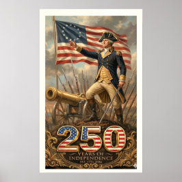 George Washington: 250 år av oberoende Comme Poster
