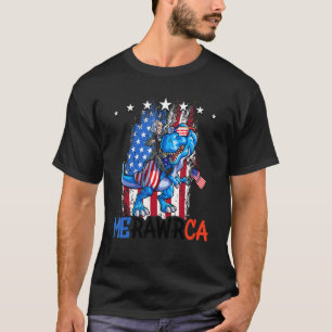 George Washington 4:e juli Dino Boys Manar Americ T Shirt