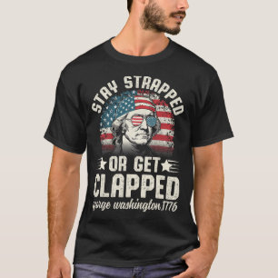 George Washington 4:e juli, stanna kvar eller hämt T Shirt