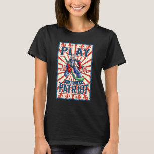George Washington 4:e juli Women Manar Amerika U T Shirt