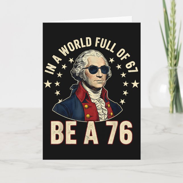 George Washington 67 Meme I Världen Full Av 67  Kort (Framsida)